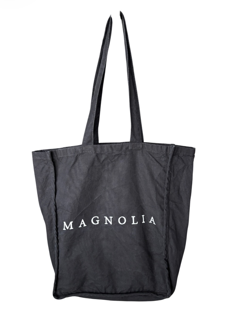 Magnolia Silos | Black Reusable Tote Bag | Waco Texas Market Shopper Travel Bag - Picture 3 of 6